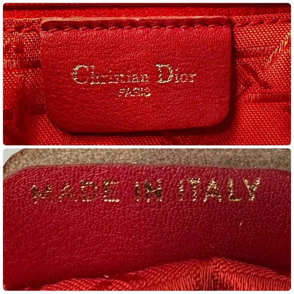 ❌SOLD❌Christian Dior Christian Dior Handbag Cannage Black Nylon Lady Dior - Picture 9 of 9